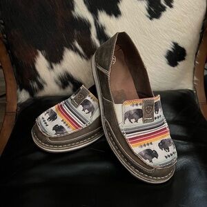 Ariat Multicolor Buffalo Pattern Loafers